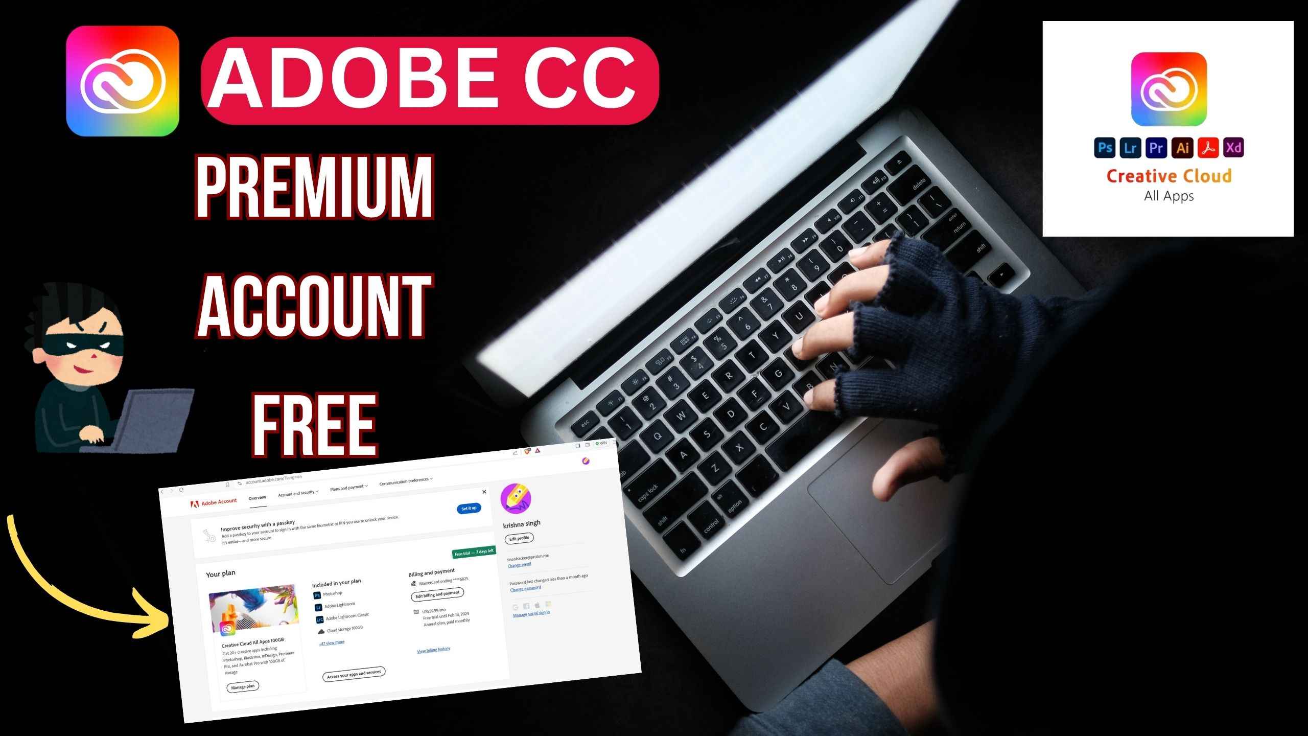 Adobe CC Premium Account Free 100 % working