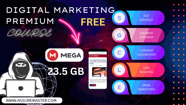 Free Digital Marketing Premium Course 2024 30GB Mega